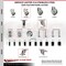 Service Caster 3.5 Inch 316SS Gray Polyurethane Swivel 3/8 Inch Threaded Stem Caster Set Brake SCC-SS316TS20S3514-PPUB-TLB-381615-4 - alternate 5